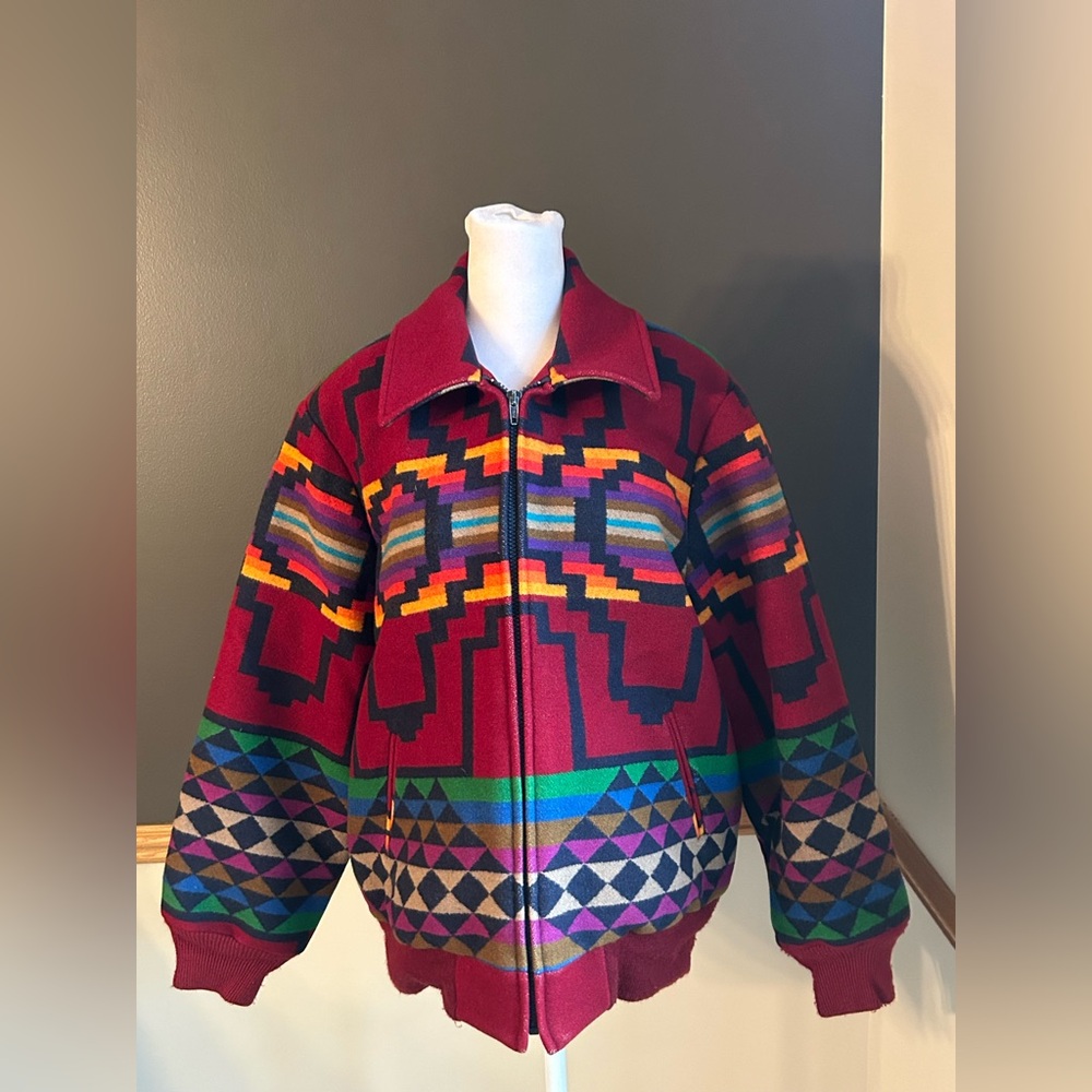 Vintage Country Sophisticates Pendleton Southwestern Jacket Wool Women’s Large